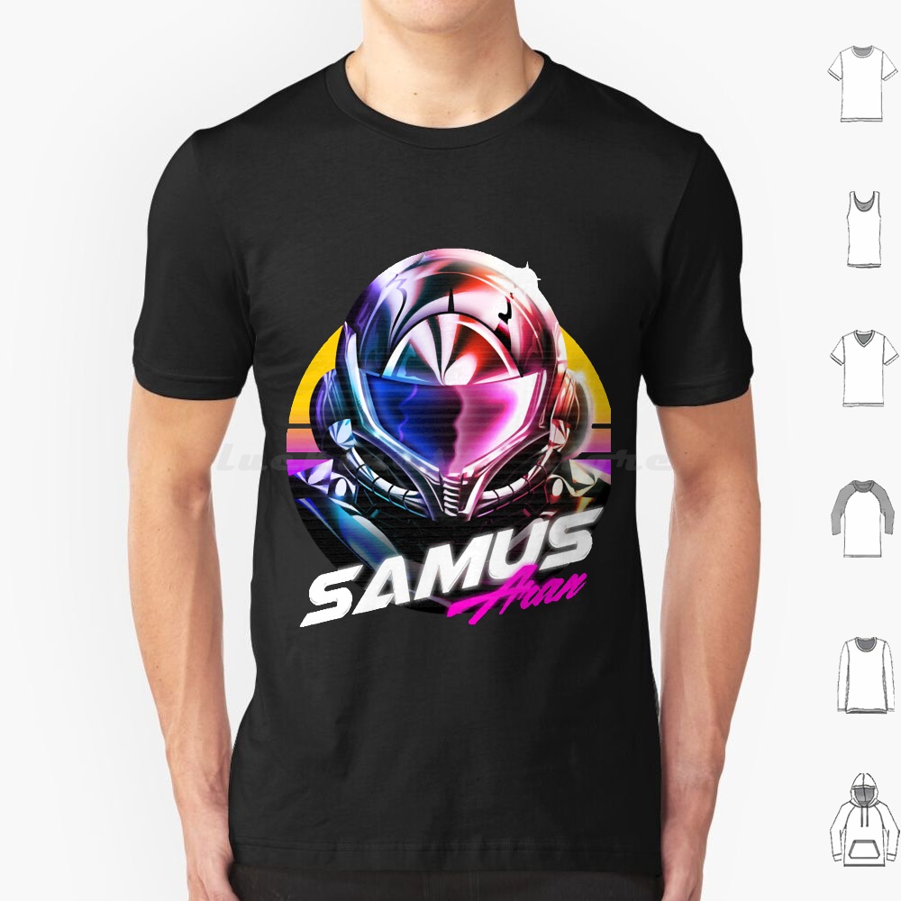 Retro Gaming Gamestop - Samus Aran T Shirt 6xl Cotton