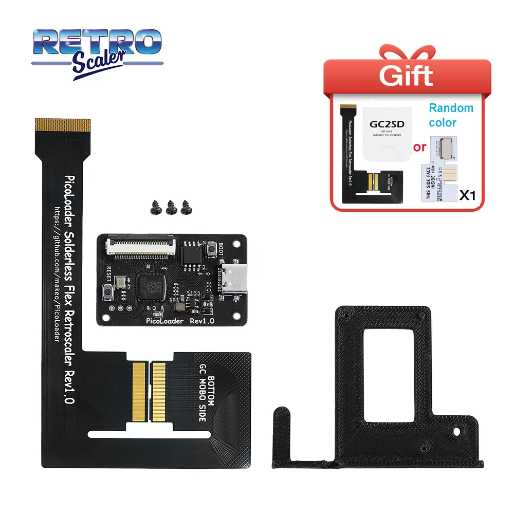 Retro Gaming Usb Stick - RetroScaler Black PicoLoader Flex Cable No