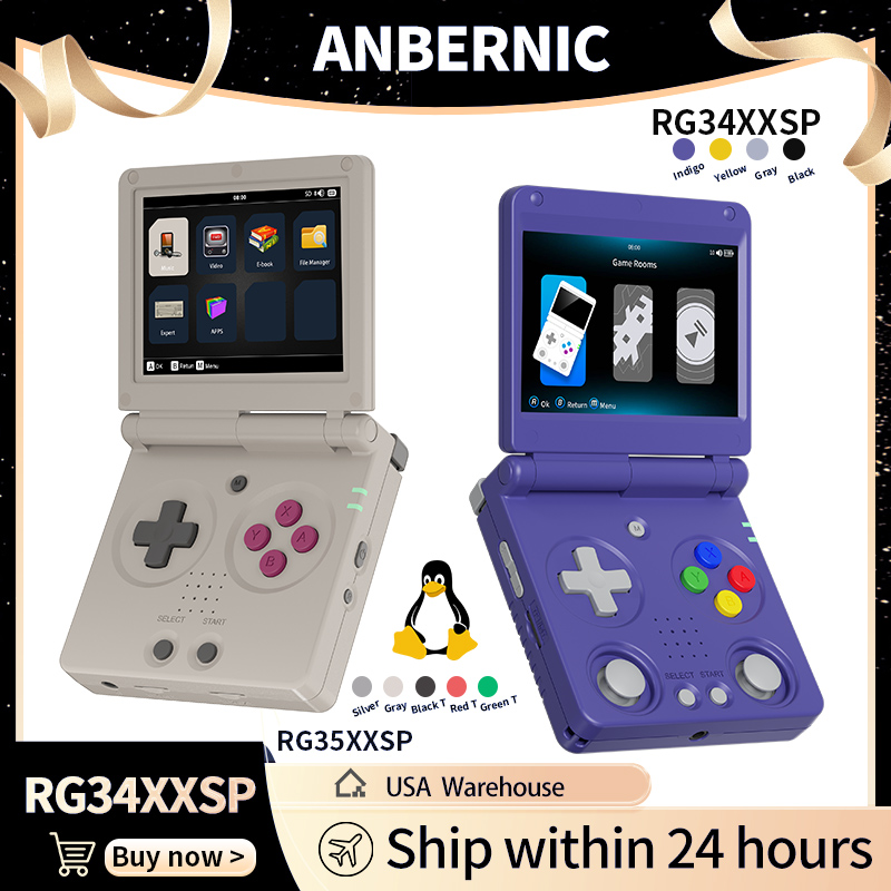 Anbernic RG34XXSP RG35XXSP Fli - Retro Gaming Portable recension och pris