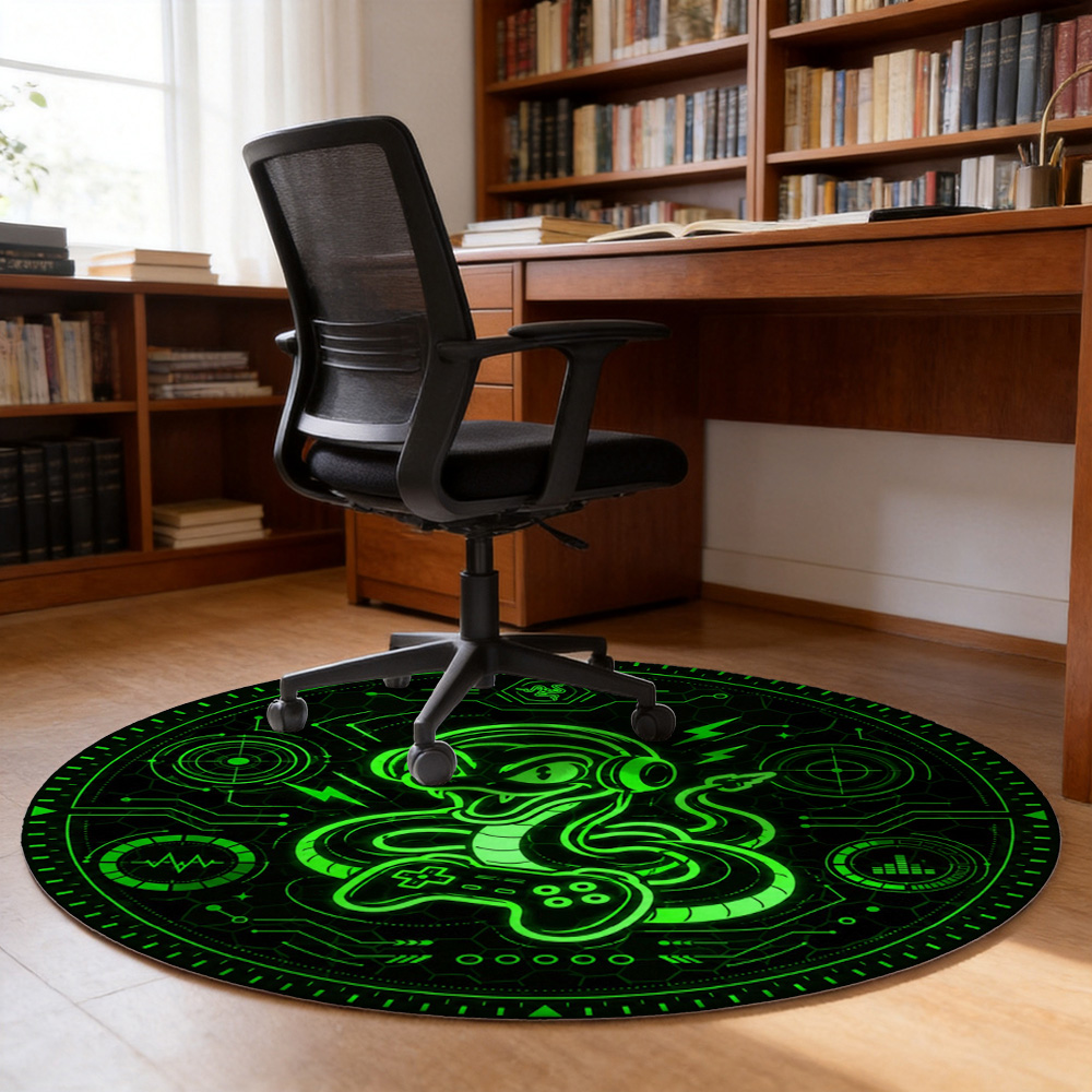 Neon Green Gaming Mat Mouse Pa - Retro Gaming Desk Setup recension och pris