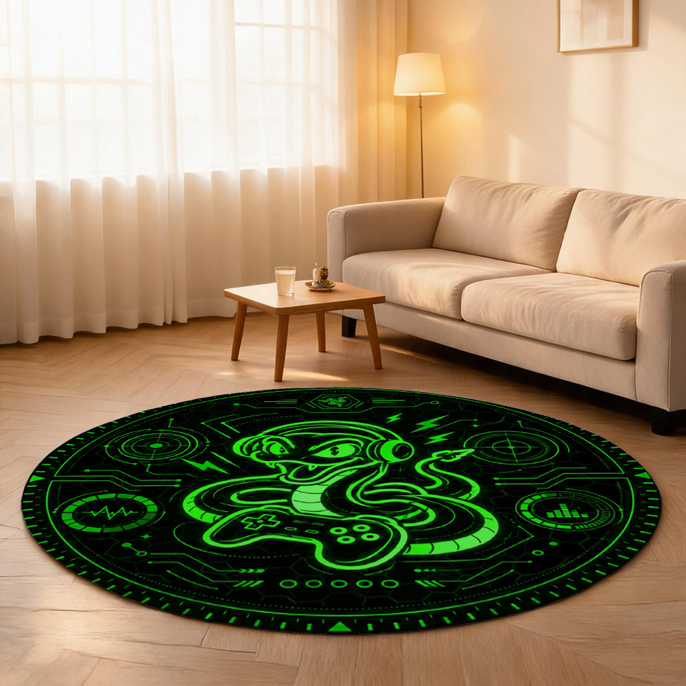 Neon Green Gaming Mat Mouse Pa - Retro Gaming Desk Setup recension och pris