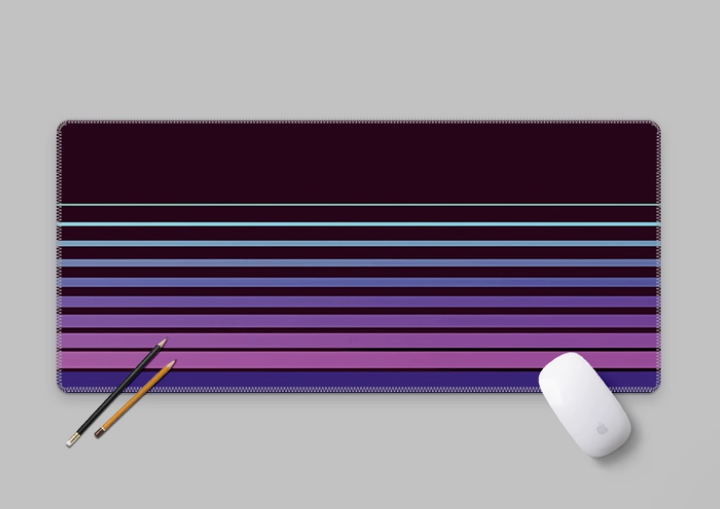Retro Vintage Stripes Deskmat  - Retro Gaming Desk Setup recension och pris