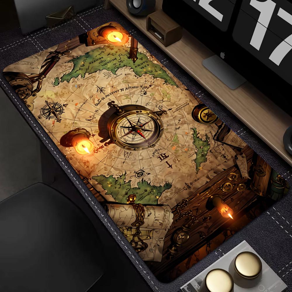Retro Pirate Map Mouse Pad Lar - Retro Gaming Desk Setup recension och pris