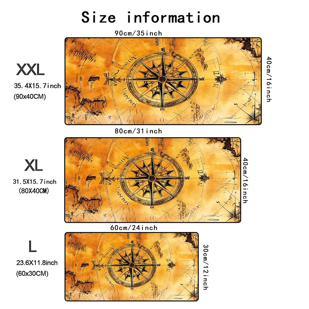Retro Pirate Map Mouse Pad Lar - Retro Gaming Desk Setup recension och pris