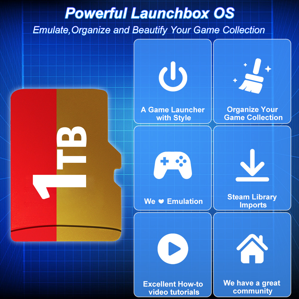 JMachen 1TB Game TF Card Built - Retro Gaming Windows recension och pris