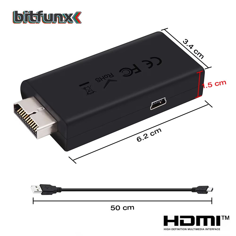 Bitfunx PS2 YPBPR to HDMI™ Ada - Retro Gaming Usb Stick recension och pris