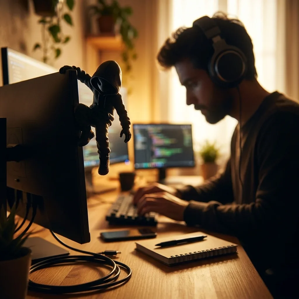 Hooded Climber Monitor Decor B - Retro Gaming Desk Setup recension och pris