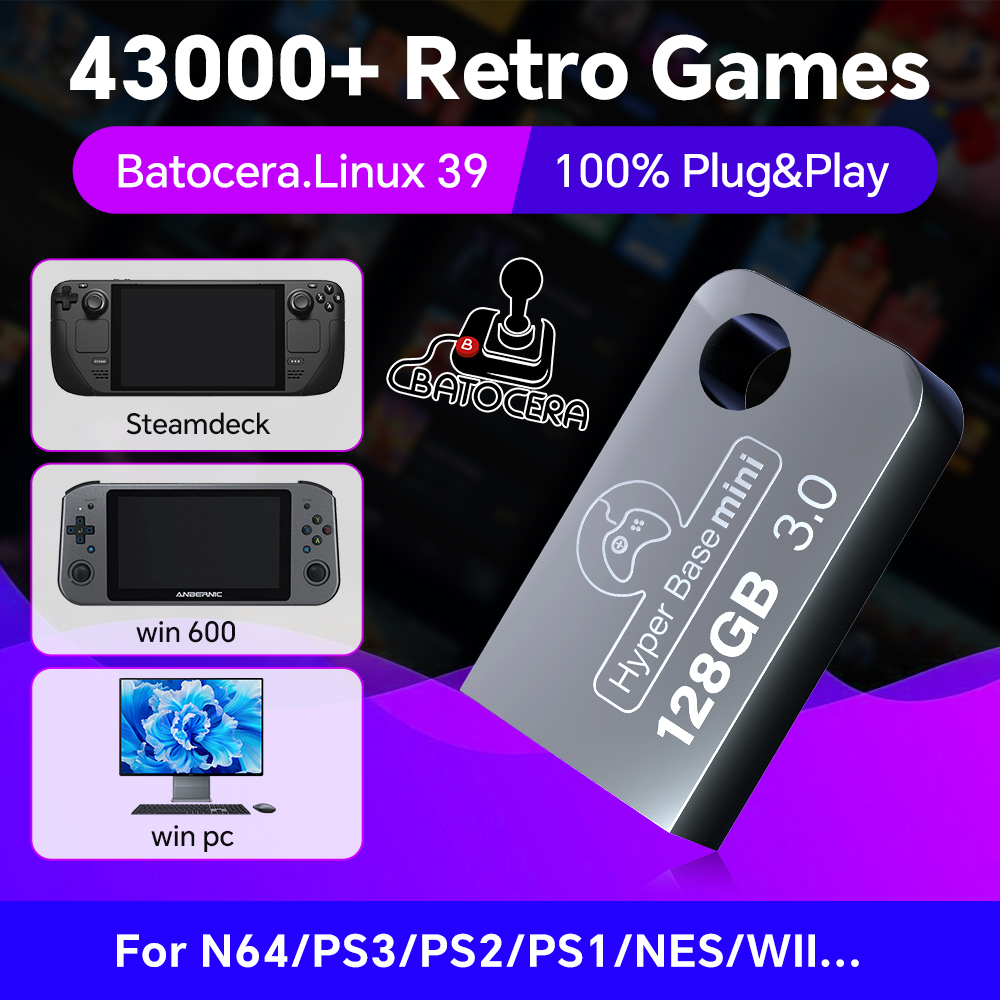 Batocera 128G USB Flash Drive  - Retro Gaming Usb Stick recension och pris