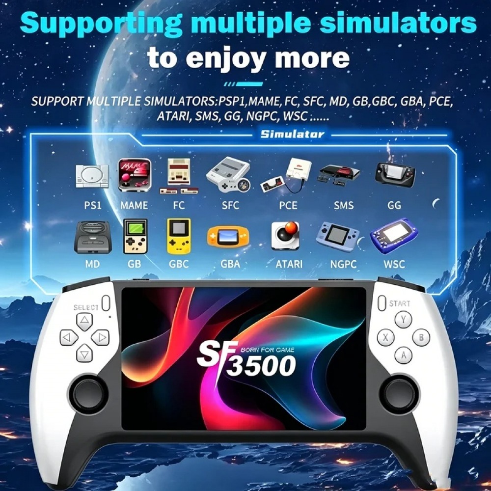 SF3500 5 inch Handheld Game Co - Retro Gaming Portable recension och pris