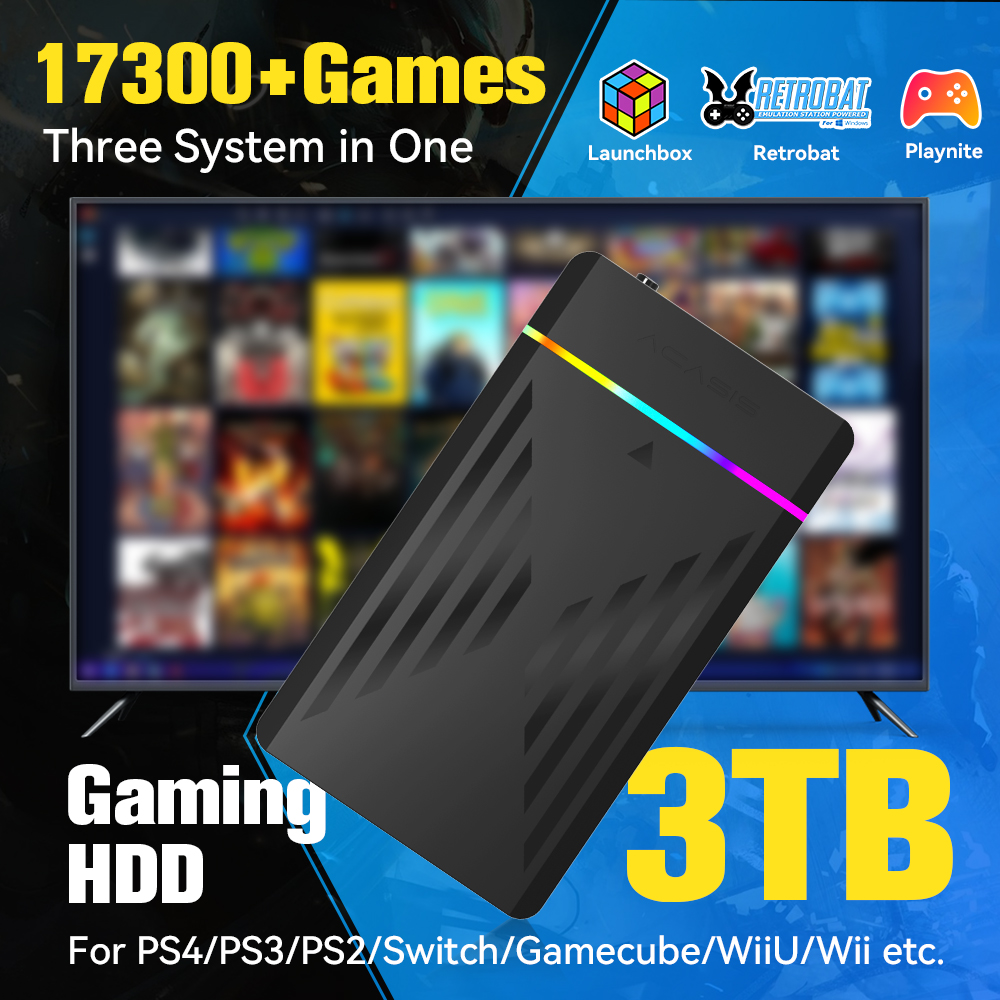 3TB Portable Gaming HDD Launch - Retro Gaming Portable recension och pris